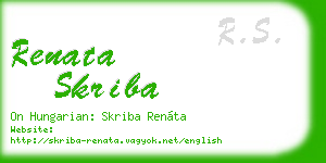 renata skriba business card